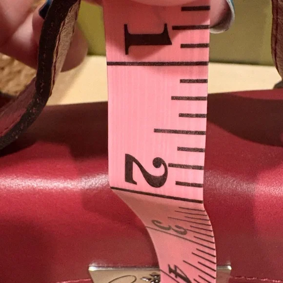 Patricia Nash Carisbrooke Red Leather Crossbody Satchel Bag NWOT - Picture 10 of 11